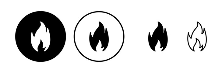 Fire icon vector. fire flame icon