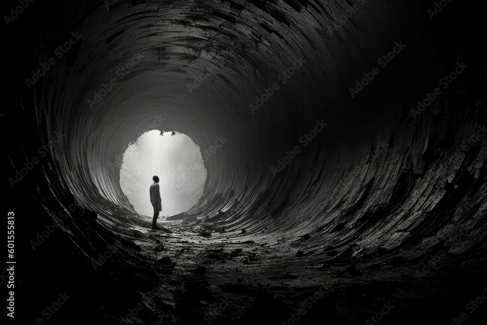 Poster darkness inside the hole was absolute, swallowing any light that attempted to penetrate its depths. 