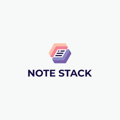 letter S logo, stack document logo