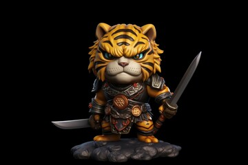 Samurai Tiger. Generative AI