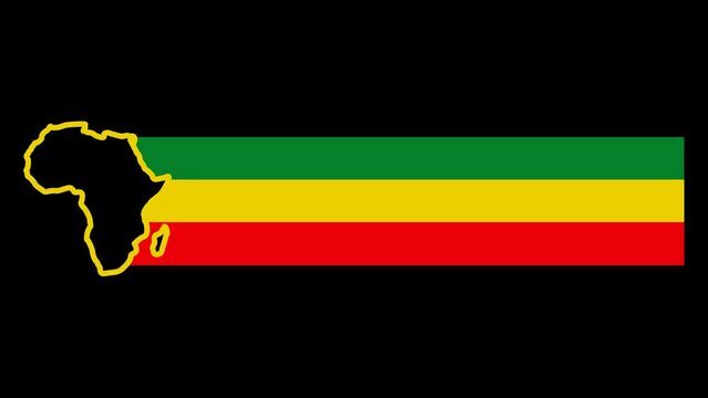 Africa Map Lower Third Animation 3