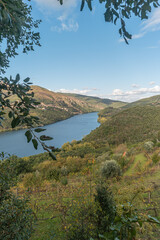 View of Boneca mountain range in Douro Valley. Alto Douro Wine Region in northern Portugal, officially designated by UNESCO as World Heritage Site.