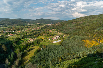 Fototapeta na wymiar View from Cerro da Candosa pathways, Gois - Portugal.