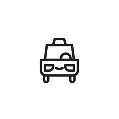 Transport Vacation Car Outline Icon