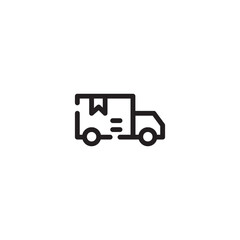 Truck Van Car Outline Icon