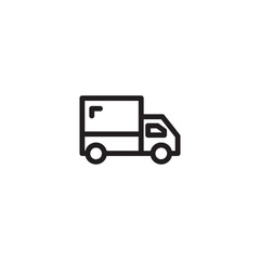 Car Delivery Vehicle Outline Icon