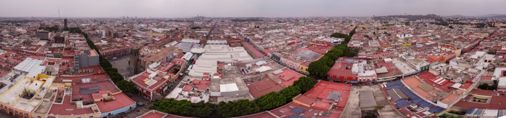 4k mexico landscape drone panorama photo downtown city skyline 