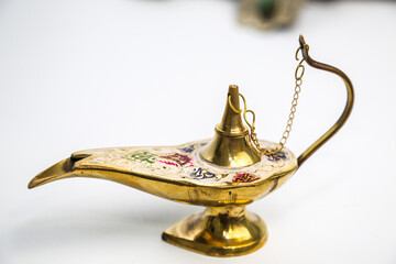 magic lamp on a white background