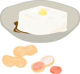 小鉢に盛ったジーマーミ豆腐