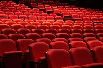 Red theater seat