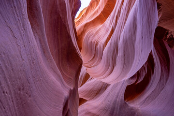 Lower Antelope Canyon a Natural attraction in the Navajo Reservation near Page, Arizona USA