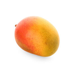 Fresh ripe mango on white background