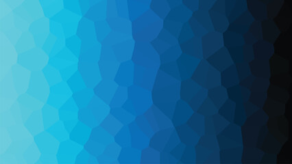 Fototapeta premium Abstract blue polygonal background, blue low poly pattern, gradient dark and light blue color. Vector illustration
