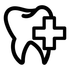 Dentist line icon