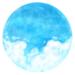 背景素材 水彩テクスチャ 円形の空