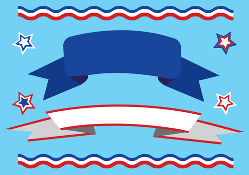 Patriotic Banners, Stripes, and Stars