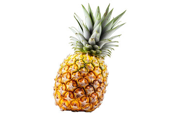 Pineapple on white isolated PNG object