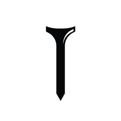 golf tee logo icon