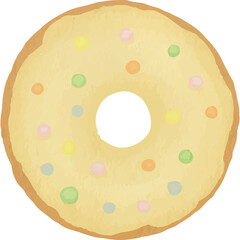 Donuts Sweet Food Clip art Element Transparent Background