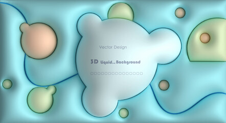 Vector, Illustration abstract element with dynamic shape, gradient color, 3d rendering background. Minimal pattern geometric shape. Modern, futuristic graphic design for poster cover, banner template