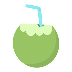 coconut fruit vector illustration 