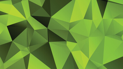 Fototapeta na wymiar Green Color Polygon Background Design, Abstract Geometric Origami Style With Gradient