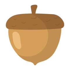 nut vector flat illustration 
