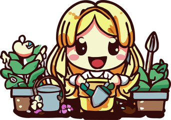 gardening png graphic clipart design