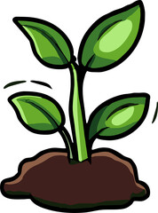 plant growing png graphic clipart design