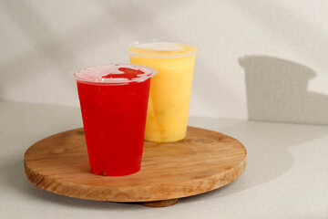Red and Yellow Summer Drink