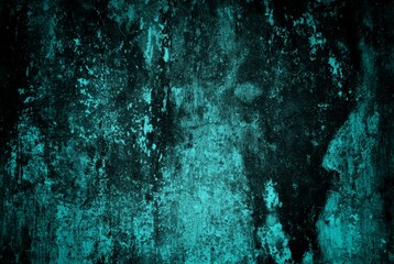 Weathered Walls Textured Patterns,A close-up of a weathered, textured wall with an old green and blue pattern. A unique background full of rustic charm.