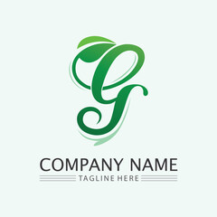 leaf logo design vector for nature symbol template editable,Green leaf logo ecology nature element vector icon.