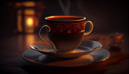 Coffee amazing background nice cup. Ai generated image