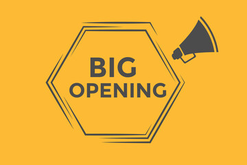 Big opening button web banner templates. Vector Illustration 