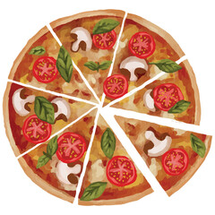 Pizza Fast Food Clip art Element Transparent Background