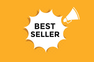 Best seller button web banner templates. Vector Illustration
