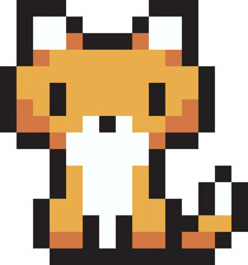 Pixelated Creature Element Fox