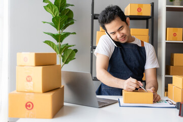 Online digital business is a new start-up small business nowadays for young Asian online shops stay...
