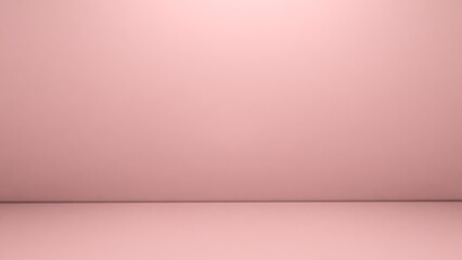 Rosy empty room studio gradient used for background and display your product