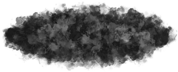 realistic black cloud wisps effect isolated