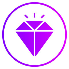 diamond gradient icon