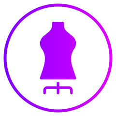 mannequin stand gradient icon