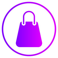 shopping bag gradient icon