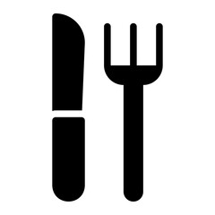 restaurant glyph icon