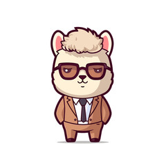 cute cartoon alpaca style 6
