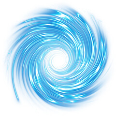 blue circle portal light effect - obrazy, fototapety, plakaty