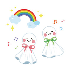 虹とてるてる坊主2