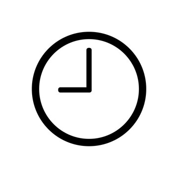 Clock flat icons. 9'O Clock. Different times. Transparent background. Vector Illustration.