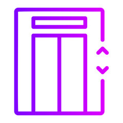elevator gradient icon