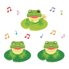 歌うカエル　セット